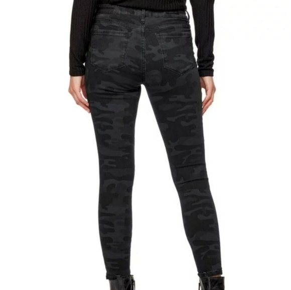 SOCIAL STANDARD Sanctuary Ankle Skinny Jeans Camouflage Black Grey Size 8 Women - Picture 3 of 9